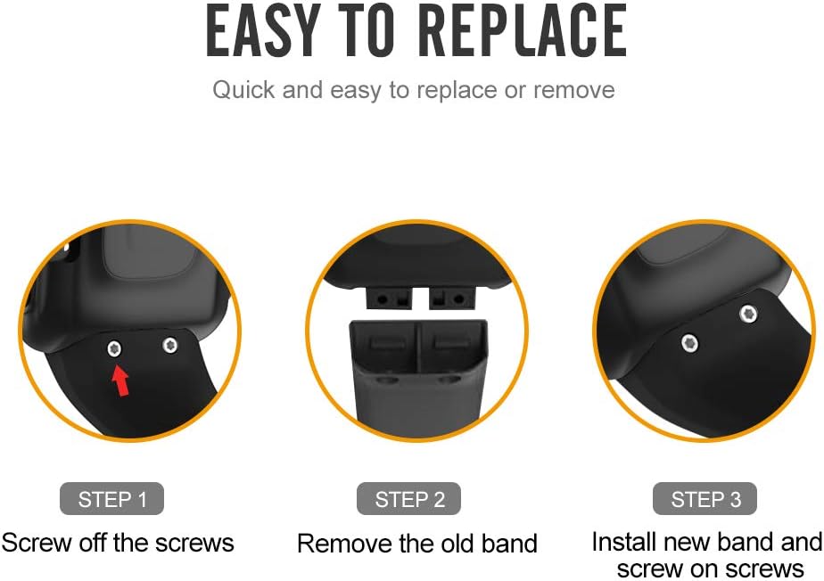 Compatible with Garmin Forerunner 35 Band,Solf Silicone Replacement Bands for Garmin Forerunner 35 Watch