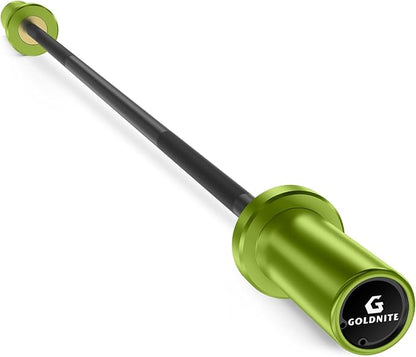 5.5LB Mini Barbell Bar 4Ft for Beginners Women & Kids-100LB Capacity Lightweight Weightlifting Bar- Multi-Color for 2-Inch Weight Plates Total Body Workout Strength Training Home Gym