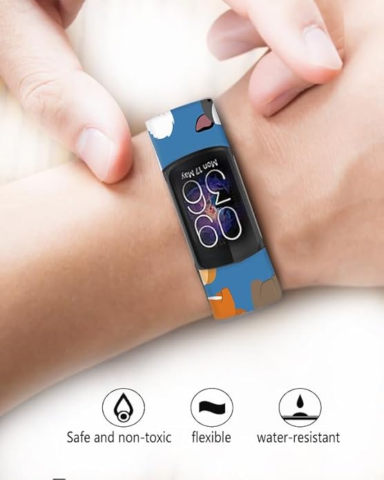 Sport Bands Compatible with Charge 6 /Charge 5 for Women Men,Soft Waterproof Replacement Straps Wristbands for Charge Advanced Fitness Tracker