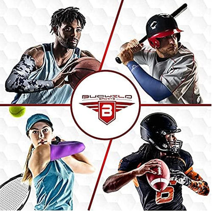 Bucwild Sports Flag Compression Arm Sleeve - Perfect for Baseball Basketball Football - Youth & Adult Sizes