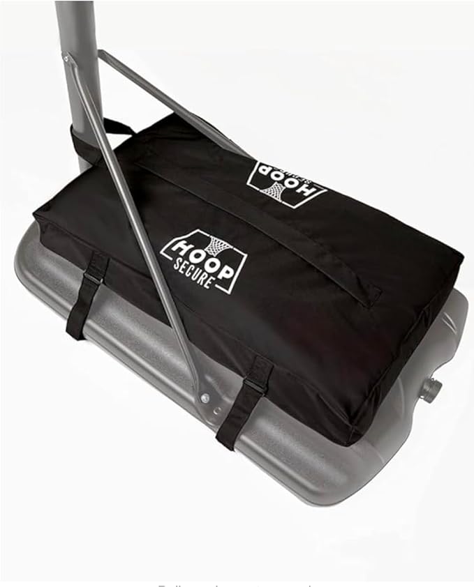 The Original Solution - Heavy Duty Weighted Base Anchor for Basketball Hoops - Weather Resistant, Durable Design, Holds 300+ lbs. Patents-Pending, HOA Friendly (Standard Size, Black)