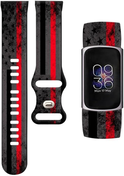 Sport Bands Compatible with Charge 6 /Charge 5 for Women Men,Soft Waterproof Replacement Straps Wristbands for Charge Advanced Fitness Tracker