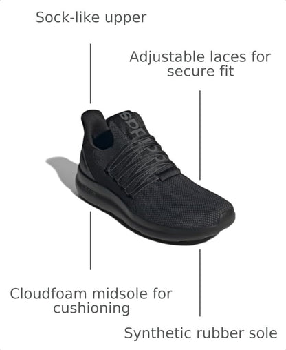 Adidas Men's Lite Racer Adapt 7.0, Black/Grey/Grey, 10.5
