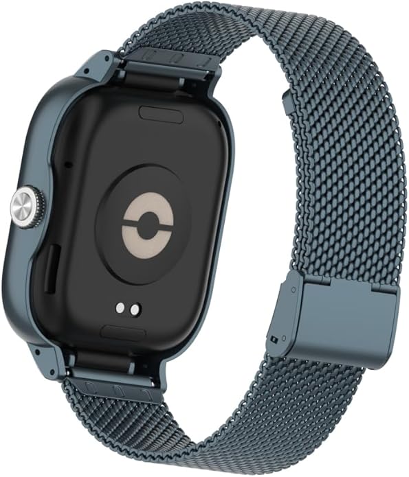 HOPMC Adjustable and Comfortable With Redmi Watch 4 Strap Metal Case 22mm Stainless Steel Mesh Replacement Straps for Redmi Smartwatch 4