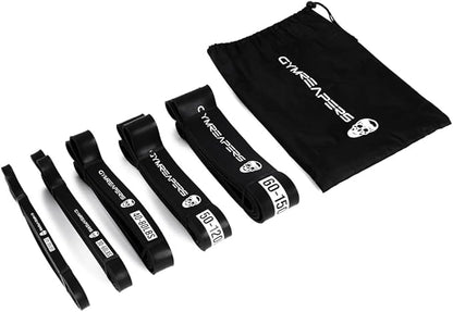 Gymreapers Resistance Bands for Working Out – Elastic Pull Up Exercise Assistance Bands Set for Powerlifting, Stretching, WOD, Strength Training – for Men & Women