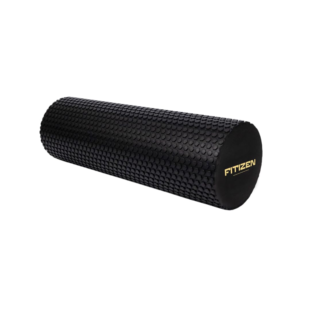 18 × 6 in Foam Roller for Back & Legs – Fitizen Medium Deep Tissue Muscle Recovery Roller – for The