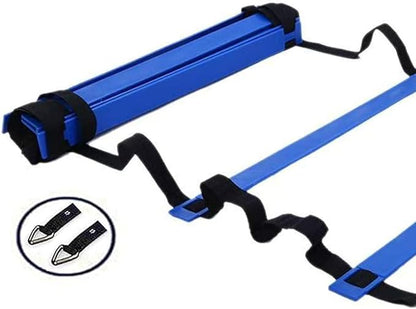 20ft Sports Agility Ladder, Agility Training Equipment for Football, Exercise, Tennis, Legs Workout with Speed Parachute, Cones and Carry Bag