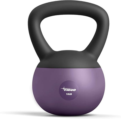 YIGUO Soft Kettlebell, Kettlebells 10 lb Anti-Slip Grip Weight for Home Workouts, Kettlebell for Safe Strength Training for Women & Men & Beginners
