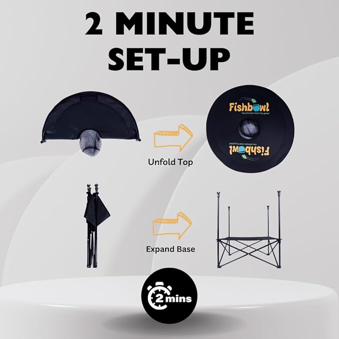 The Ultimate Bag Toss Yard Game - Portable Game Set Lawn & Beach for Family, College and Adults - Includes 12 Bags, Collapsible Base, Game Board & Case - Outdoor Games - Cornhole Set