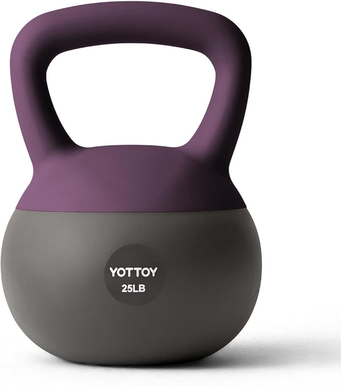 YOTTOY Soft Kettlebell, Set for Strength Training Kettlebells & Home Workouts, Soft-Sided Cushioned Base, Wide-Handle - Ideal for Men, Women, & Beginners