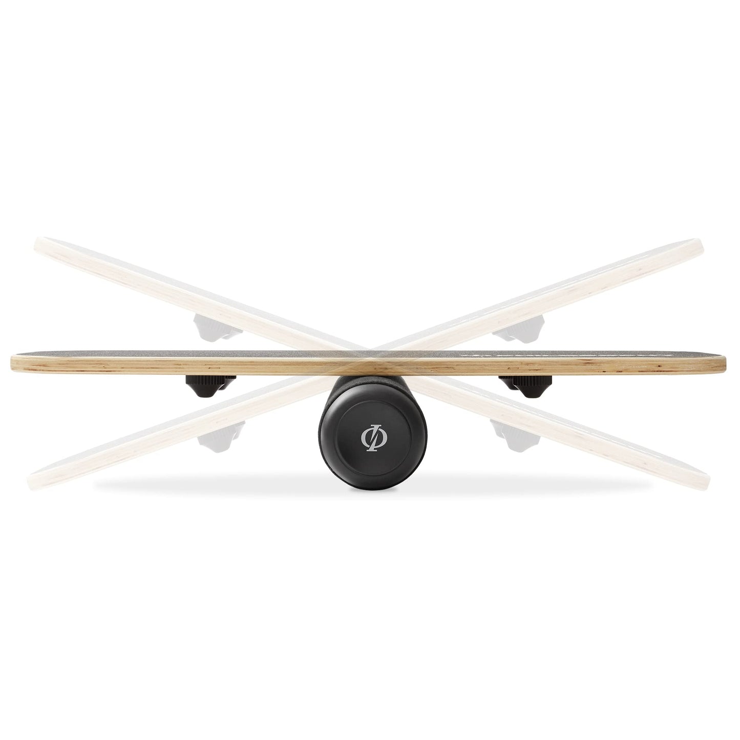 Philosophy Gym Balance Board, Adjustable Wooden Exercise Trainer - Black
