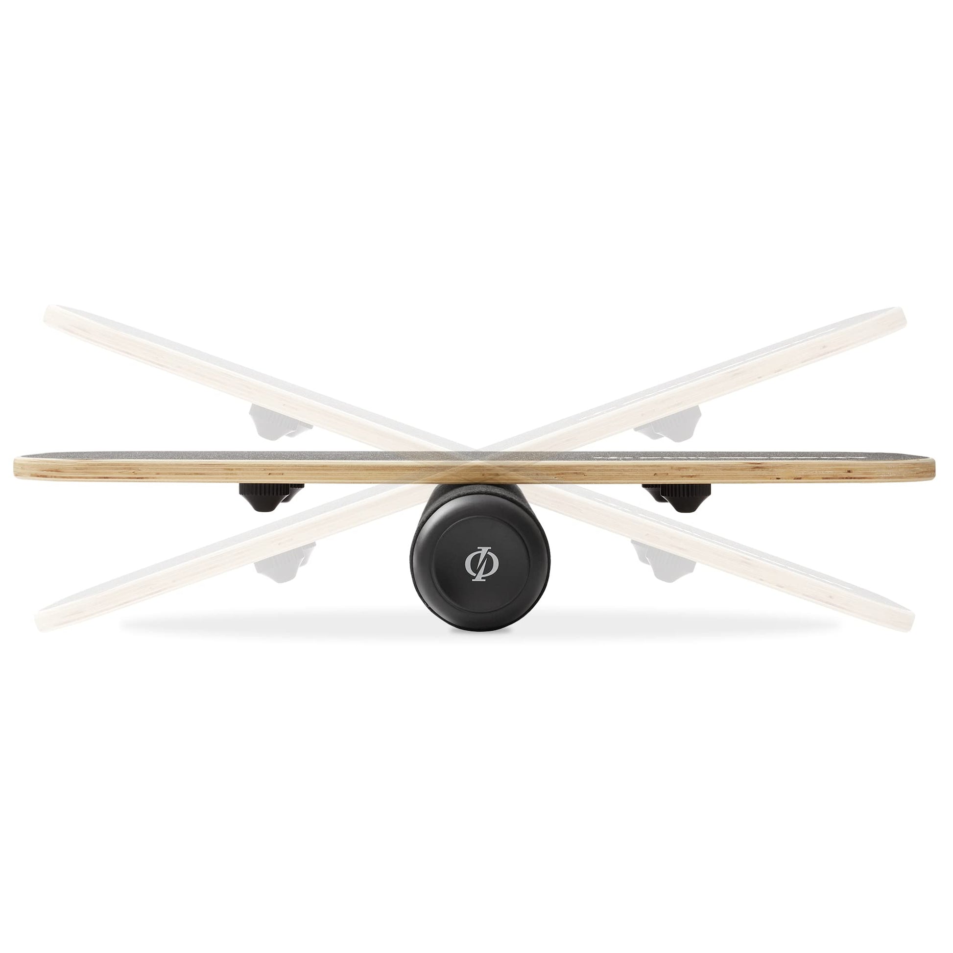 Philosophy Gym Balance Board, Adjustable Wooden Exercise Trainer - Black