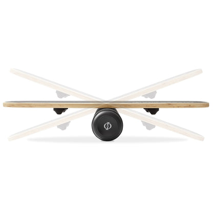 Philosophy Gym Balance Board, Adjustable Wooden Exercise Trainer - Black