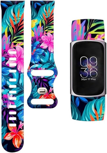 Sport Bands Compatible with Charge 6 /Charge 5 for Women Men,Soft Waterproof Replacement Straps Wristbands for Charge Advanced Fitness Tracker