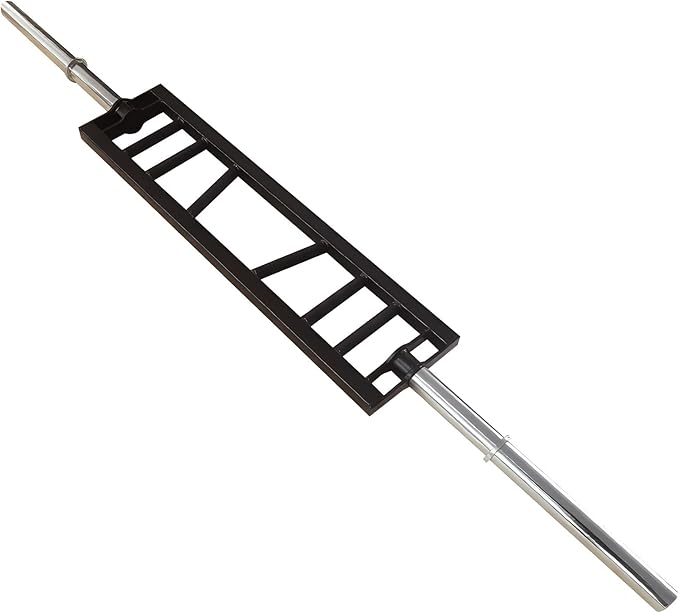 Multi Grip Barbell Swiss Bar | Cambered Barbell Multi Grip Olympic Barbell, Fits 2-inch Olympic Weight Plates, For Home Gym & Support Pressing, Lifting & Curls