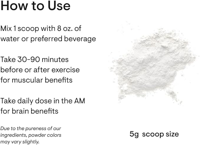 THORNE Creatine - Micronized Creatine Monohydrate Powder - Support for Muscles & Cognitive Function* - for Women & Men - Unflavored - NSF Certified for Sport - 5 g per Serving - 90 Servings