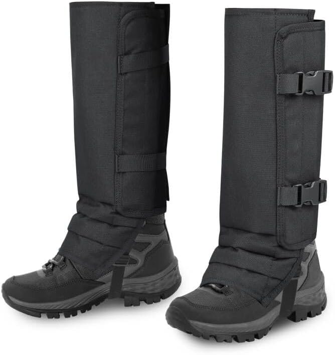 Snake Gaiters Leg Guards, Waterproof Snake Guards, Adjustable Snake Bite Protection for Lower Legs, Snake Chaps for Men&Women