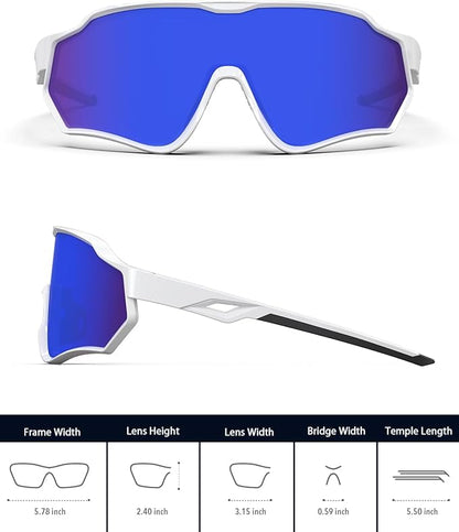 BEACOOL Polarized Running Sunglasses for Men Women UV400 Protection TR90 Sport Sunglasses for Fishing Cycling Baseball