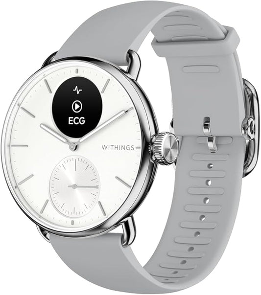 Withings ScanWatch 2 - Hybrid Smart Watch, Heart Rate Monitoring, Fitness Tracker, Cycle Tracker