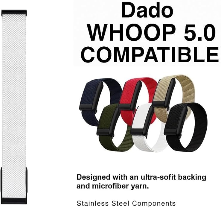 Ultra-soft Nylon Sport Band Compatible with WHOOP 5.0, One, Peak, and Life | Breathable, Durable & Secure Fit Strap | NOT for Gen 4