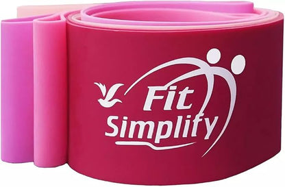 Fit Simplify Resistance Loop Exercise Bands with Instruction Guide and Carry Bag, Set of 5