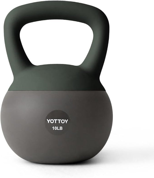 YOTTOY Soft Kettlebell, Set for Strength Training Kettlebells & Home Workouts, Soft-Sided Cushioned Base, Wide-Handle - Ideal for Men, Women, & Beginners