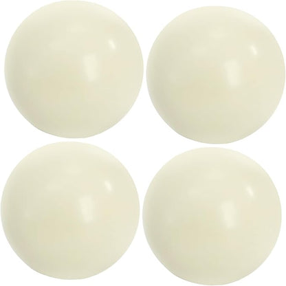 Lawei 4 Pack 57mm Bocce Pallino Balls, Durable Resin Target Balls for Bocce Ball Game, Bocce Balls Replacement for Sport Adults Outdoor, Backyard, Beach and Party Activities, Beige