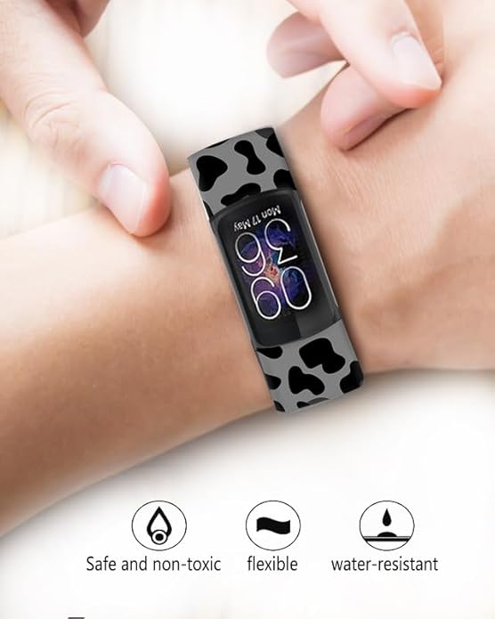 Sport Bands Compatible with Charge 6 /Charge 5 for Women Men,Soft Waterproof Replacement Straps Wristbands for Charge Advanced Fitness Tracker