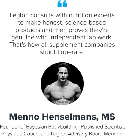 LEGION Whey+ Protein Whey Isolate from Grass Fed Cows - Whey Protein Isolate Powder Low Calorie, Non-GMO, Sugar Free, Lactose and Gluten Free, All Natural Protein Powder for Men & Women, 30 Servings