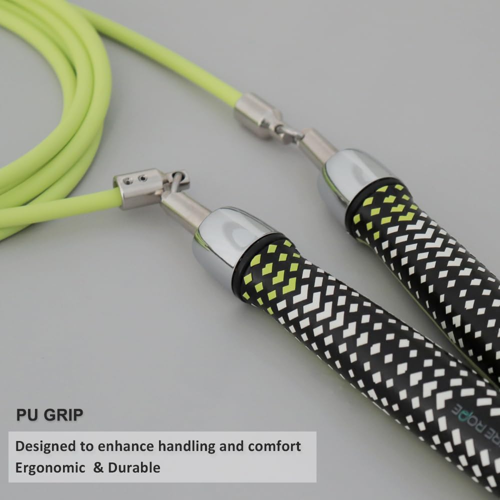 HEREROPE 1/4LB Weighted Jump Rope for Speed, Cardio, Boxing & Workout, Skipping Rope with