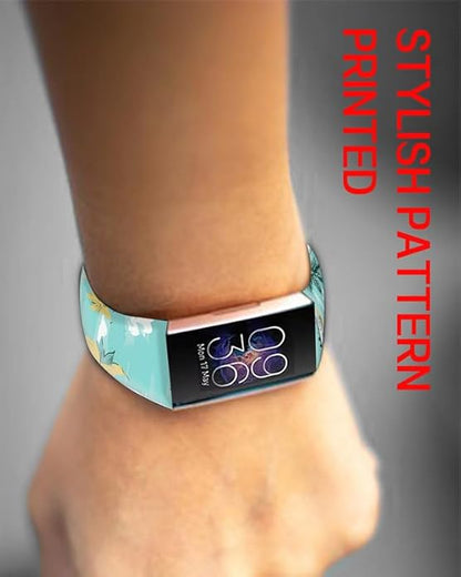 Sport Bands Compatible with Charge 6 /Charge 5 for Women Men,Soft Waterproof Replacement Straps Wristbands for Charge Advanced Fitness Tracker