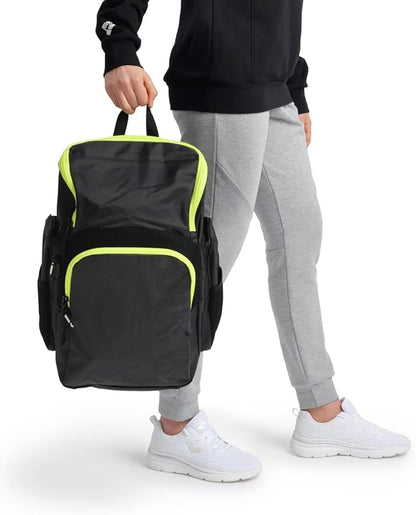 Arena Spiky III Backpack 35 Unisex Travel Gym Rucksack for Men and Women, Training Gear Equipment Bag for Swimmers, 35 Liters
