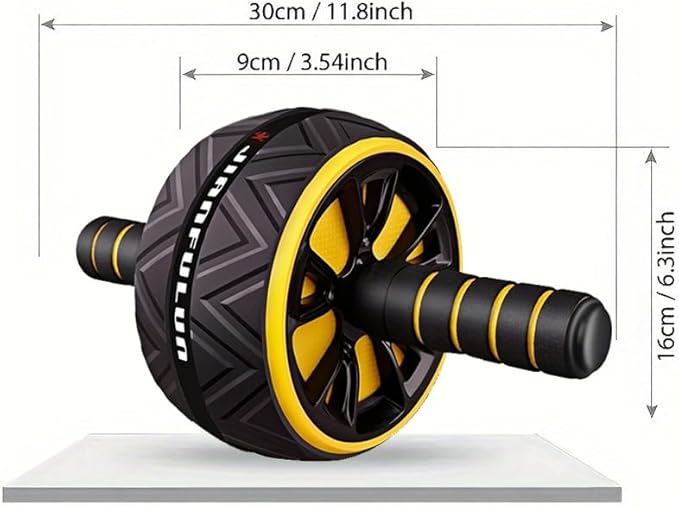 Ab Roller Wheel - Core & Chest Muscle Training Wheel, Abs Workout Equipment, Fitness Equipment for Home Gym, Wider Ab Machine with Knee Pad Accessories