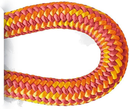 Pelican Rope Arborist Rope 11.8mm x 200Ft, USA Made High-Strength 24-Strands Static Climbing Rope - 5,400 lb Strength for Tree Climbing, Pulling, Outdoors & Swing - Red, Tight Spliced Eye