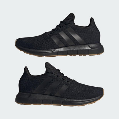 adidas Mens Swift Run Core Black/Core Black/Core Black 10
