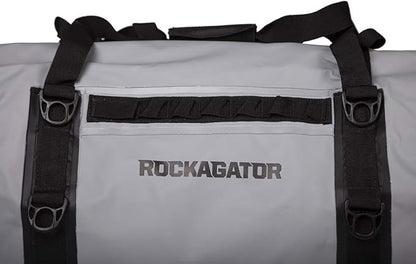 Waterproof Duffle Bag for Travel and Camping with Roll-Top Closure, Durable, All-Weather, and Versatile Dry Bag - Rockagator Mammoth Series (90 Liter, Grey/Black)