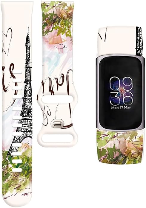 Sport Bands Compatible with Charge 6 /Charge 5 for Women Men,Soft Waterproof Replacement Straps Wristbands for Charge Advanced Fitness Tracker