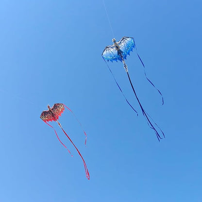 Mint's Colorful Life Dragon Kite for Kids & Adults, Easy to Fly Best Beach Kites for Beginners, 300ft Kite String Included