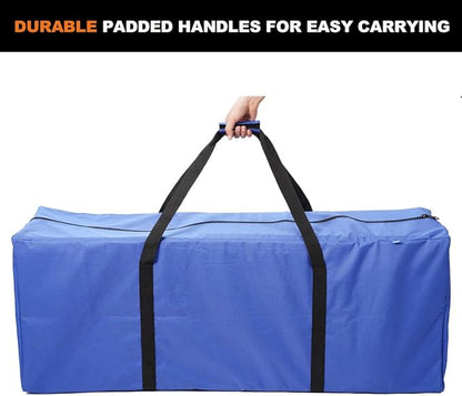 Sports Duffle Bag - Extra Large Travel Duffel Luggage Bag with Upgrade Zipper, Sturdy & Water Resistant Big Storage Bag for Christmas Tree (Blue 47inch 2Pack)