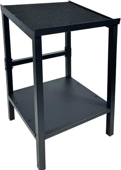 Black Heavy Duty Adjustable Dumbbell Stand - Home Gym Storage Rack with Non-Slip Base, Anti-Tip Safety & Space-Saving Design.