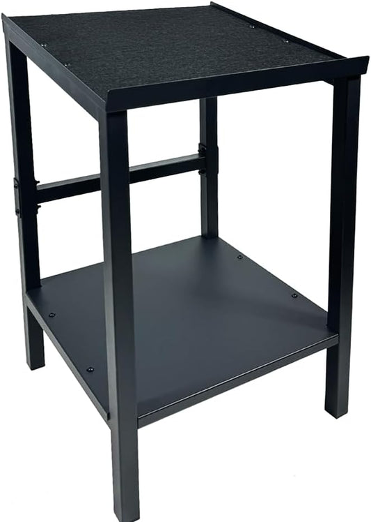 Black Heavy Duty Adjustable Dumbbell Stand - Home Gym Storage Rack with Non-Slip Base, Anti-Tip Safety & Space-Saving Design.