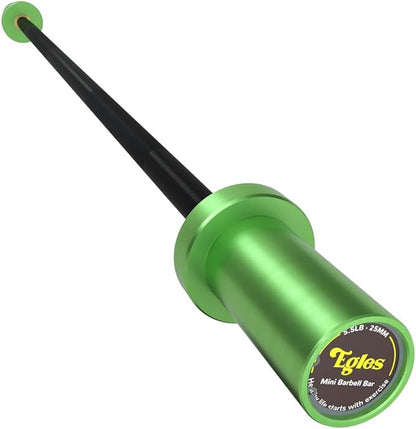 Egles Kids Barbell 5.5LB Mini Barbell Bar 4ft for Kid Women & Beginners Weighted Bar - Compatible with 2-Inch Weight Plates, for Strength Training Gym Weight Lifting, Multi-Color Training Bar