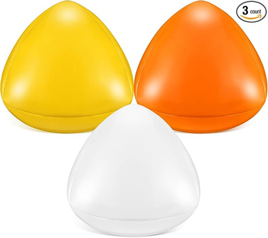 Soulchen 3 Pack Soccer Reflex & Reaction Ball Goalkeeper Reaction Training Reflex Ball Triangular Shape Goalie Soccer Training Equipment for Agility and Speed Improvement
