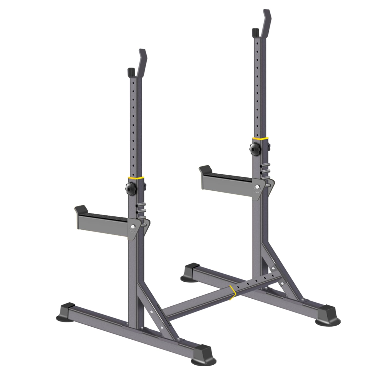 K KiNGKANG Squat Rack, 600lbs Adjustable Barbell Rack for Home Gym