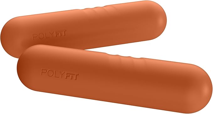 Polyfit Dumbbell Weight Bars for Women - Set of 2 (3.3 LB | 6.5 LB Pair) - Dumbbell Set for Walking, Yoga, Dance, Barre, Pilates, Cardio, Aerobics