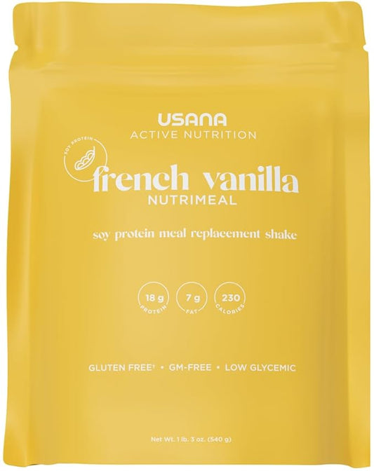 USANA Nutrimeal Meal Replacement Shake - French Vanilla - NON-GMO - Gluten Free - Low Glycemic