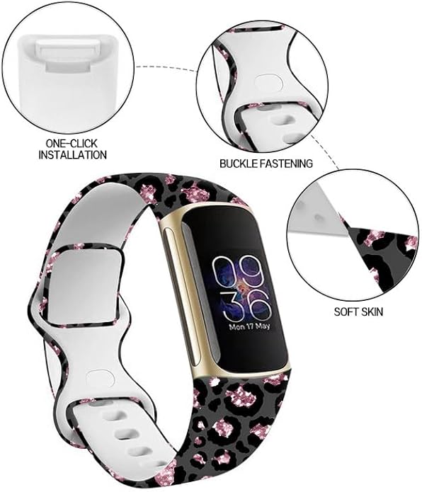 Sport Bands Compatible with Charge 6 /Charge 5 for Women Men,Soft Waterproof Replacement Straps Wristbands for Charge Advanced Fitness Tracker