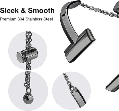 Silm Band Compatible with Fitbit Versa 4/Fitbit Sense 2 Band Cute Women, Bling Jewelry Metal Strap Replacement Compatible for Fitbit Sense/Versa 3 Women (Black)