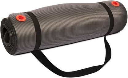 Body Sport Non-Slip Exercise Mat for Men & Women, Thick Foam Surface for Yoga, Pilates, Fitness & Aerobic Workouts