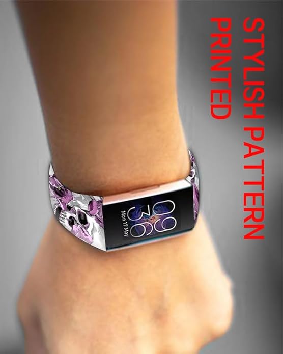 Sport Bands Compatible with Charge 6 /Charge 5 for Women Men,Soft Waterproof Replacement Straps Wristbands for Charge Advanced Fitness Tracker